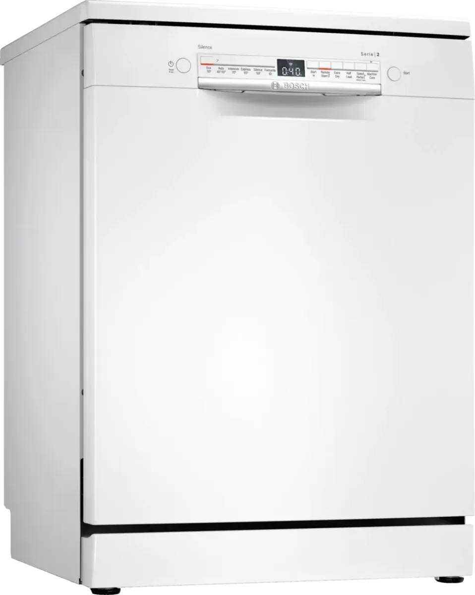 Bosch SMS2HVW67G Freestanding Dishwasher With 10 Place Settings, White