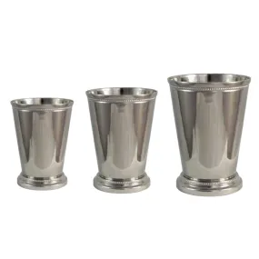 Brass Julep Cup Pen Holder, Silver Plated