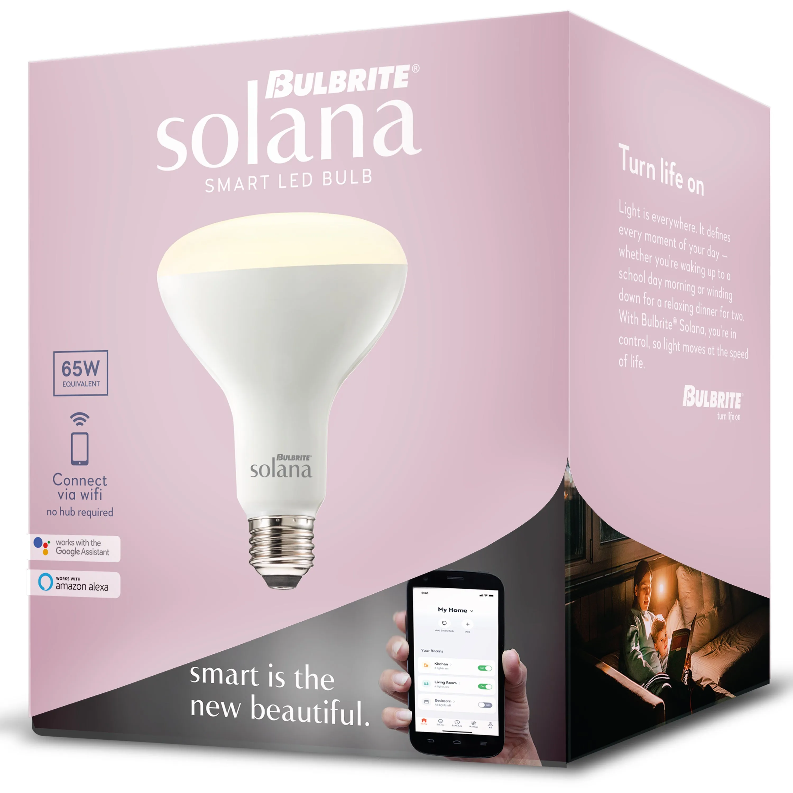 Bulbrite 8 Watt BR30 LED White Party Lights Smart Bulb - Tunable - Solana