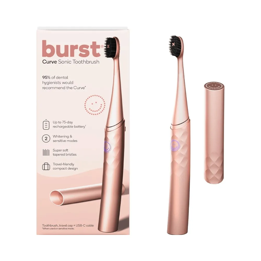 Burst Curve Sonic Toothbrush - Rose Gold