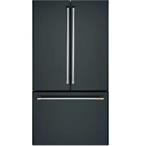 Café Matte Black 36" Counter-Depth French-Door Refrigerator (23.1 Cu. Ft.) - CWE23SP3MD1