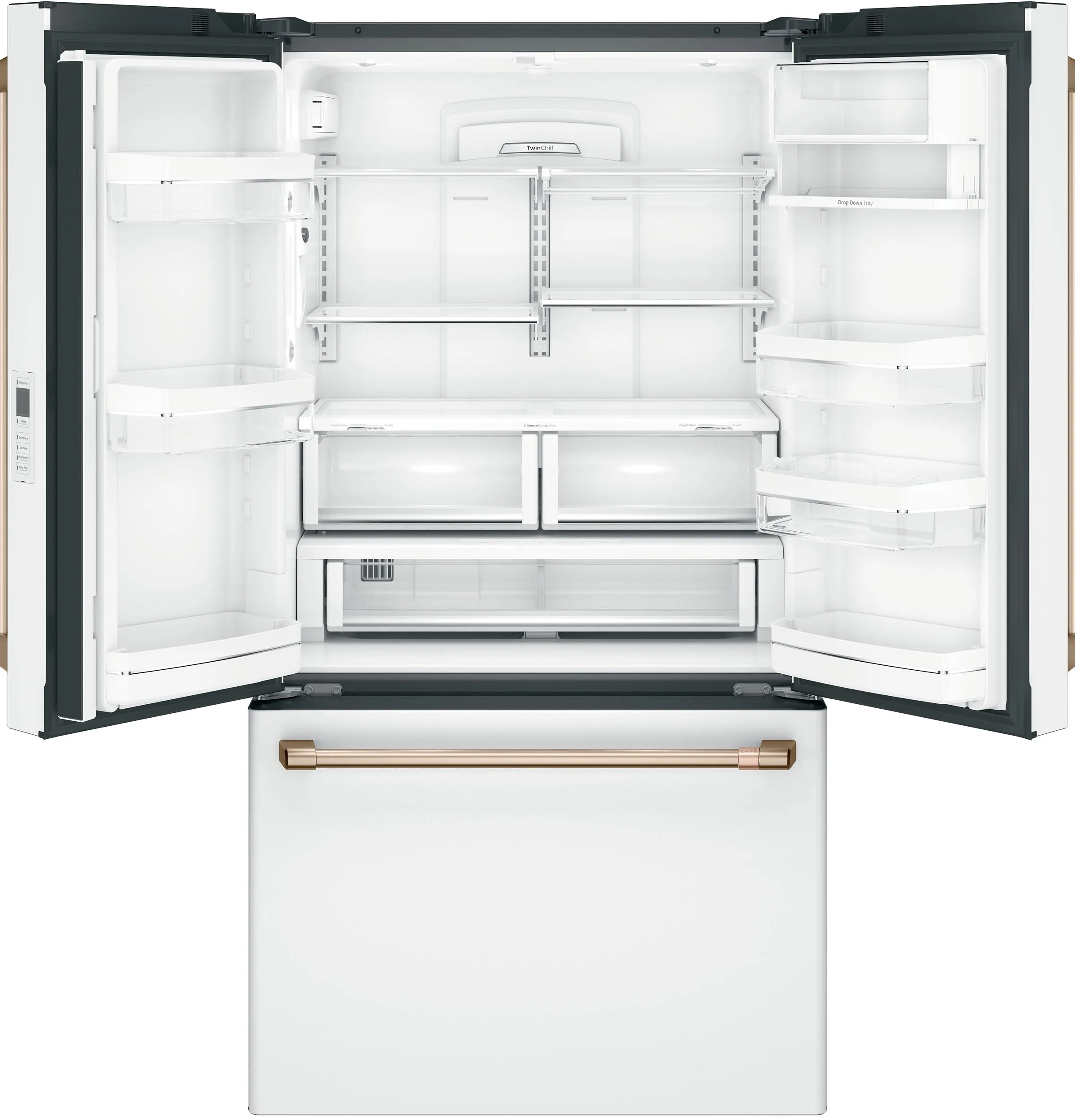 Café Matte White 36" Counter-Depth French-Door Refrigerator (23.1 Cu. Ft.) - CWE23SP4MW2