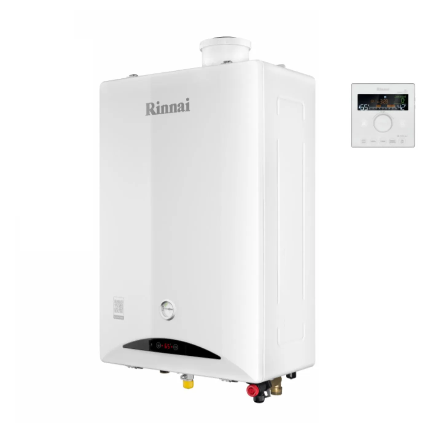 Caldaia RINNAI a condensazione ZEN 34 kW Low NOx Wi-Fi integrato Neutralizzatore Condensa integrato cod. REB-KBI3535FF-LPG GPL Completa di Kit Fumi