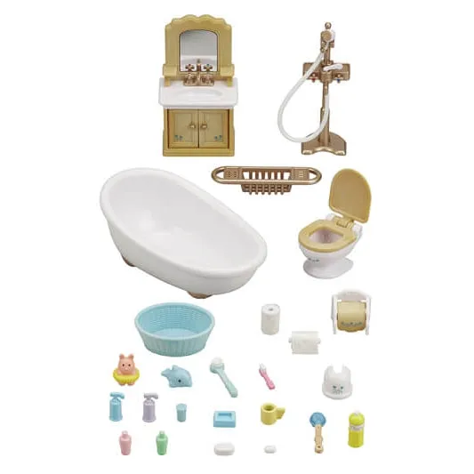 Calico Critters country bathroom set