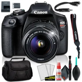 Canon EOS Rebel T7 DSLR Camera with 18-55mm DC III Lens, Bag Bundle and Cleaning Kit