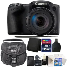 Canon PowerShot SX430 IS Digital Camera Black with Accessories