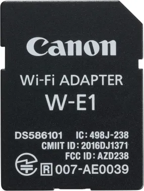 Canon WI-FI Adapter W-E1, Internal Wireless (1716C001) (Wi-Fi 4 (802.11n), WLAN)