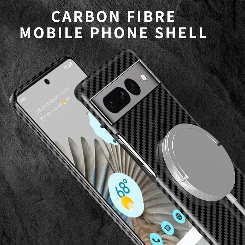 Carbon Fiber Phone Case For Google Pixel 7 8