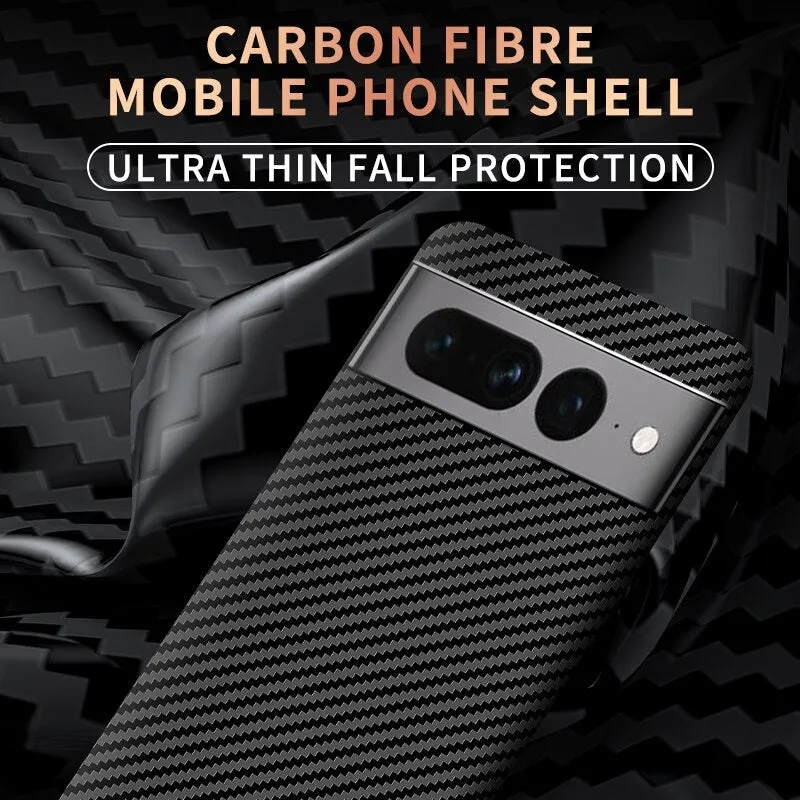 Carbon Fiber Phone Case For Google Pixel 7 8