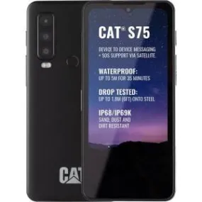 CAT S75 6 128GB 6.6" 5G/Satellite Black