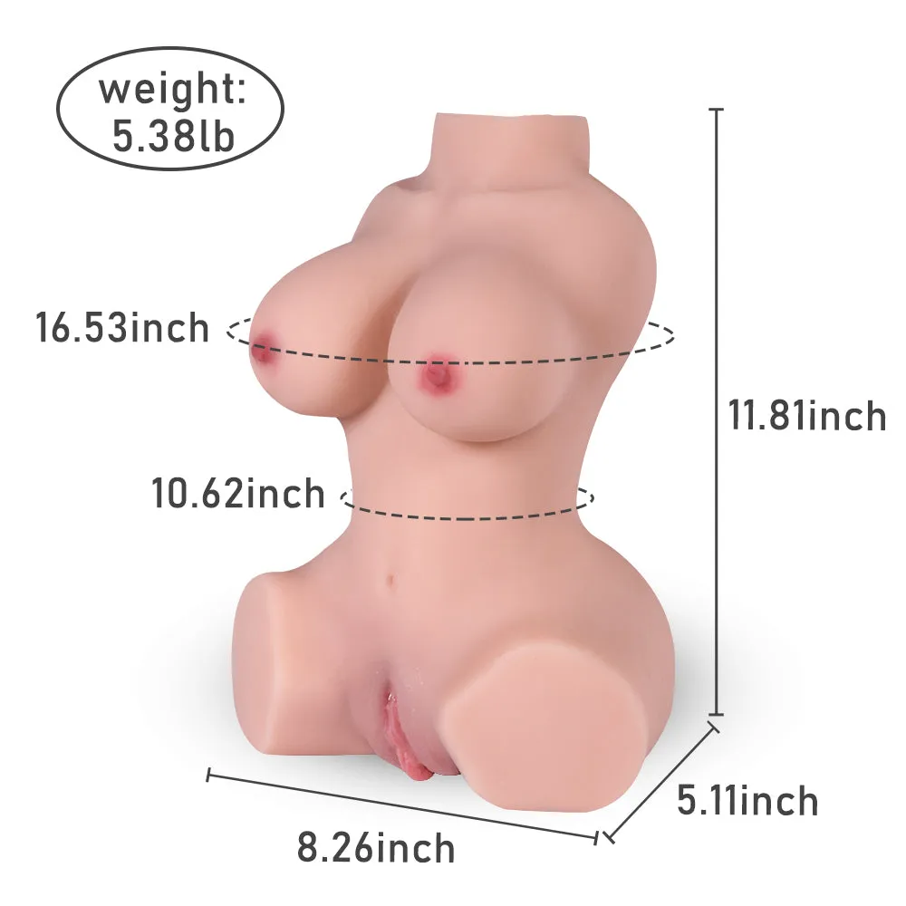 Cherry: 5.38lb Lifelike Pussy Ass Torso for Men Masturbation