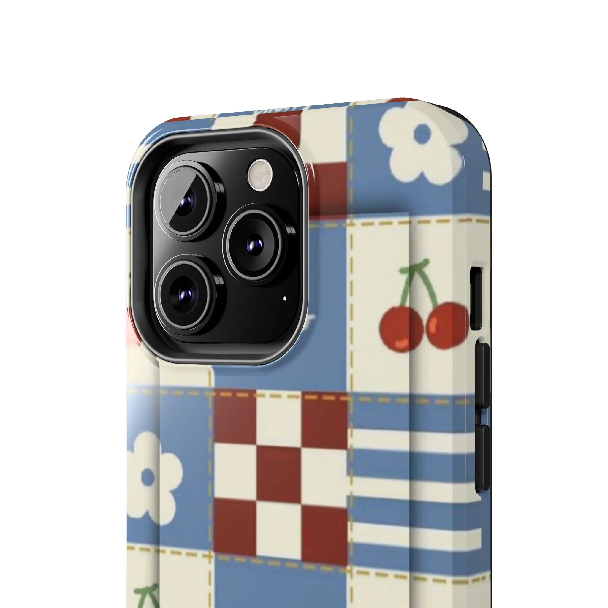 Cherry Blue Tri-Tone Tough iPhone Cases