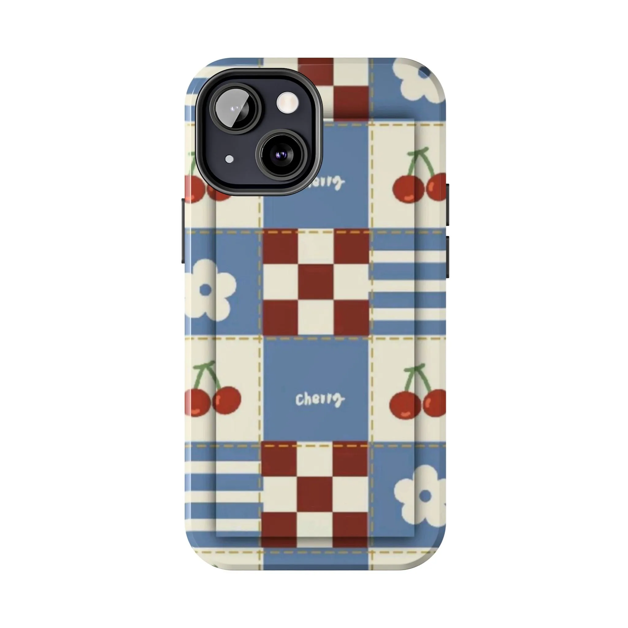 Cherry Blue Tri-Tone Tough iPhone Cases