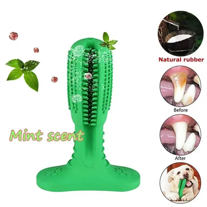 Chew Toys Dog toothbrush Pet mint Toy Brushing Puppy Teething Brush