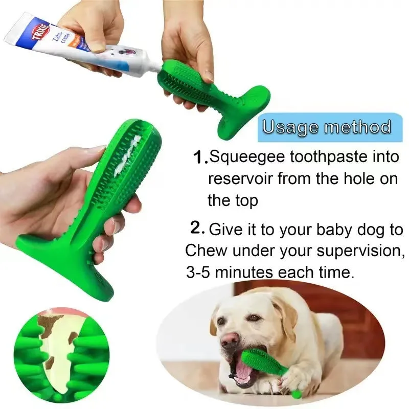 Chew Toys Dog toothbrush Pet mint Toy Brushing Puppy Teething Brush