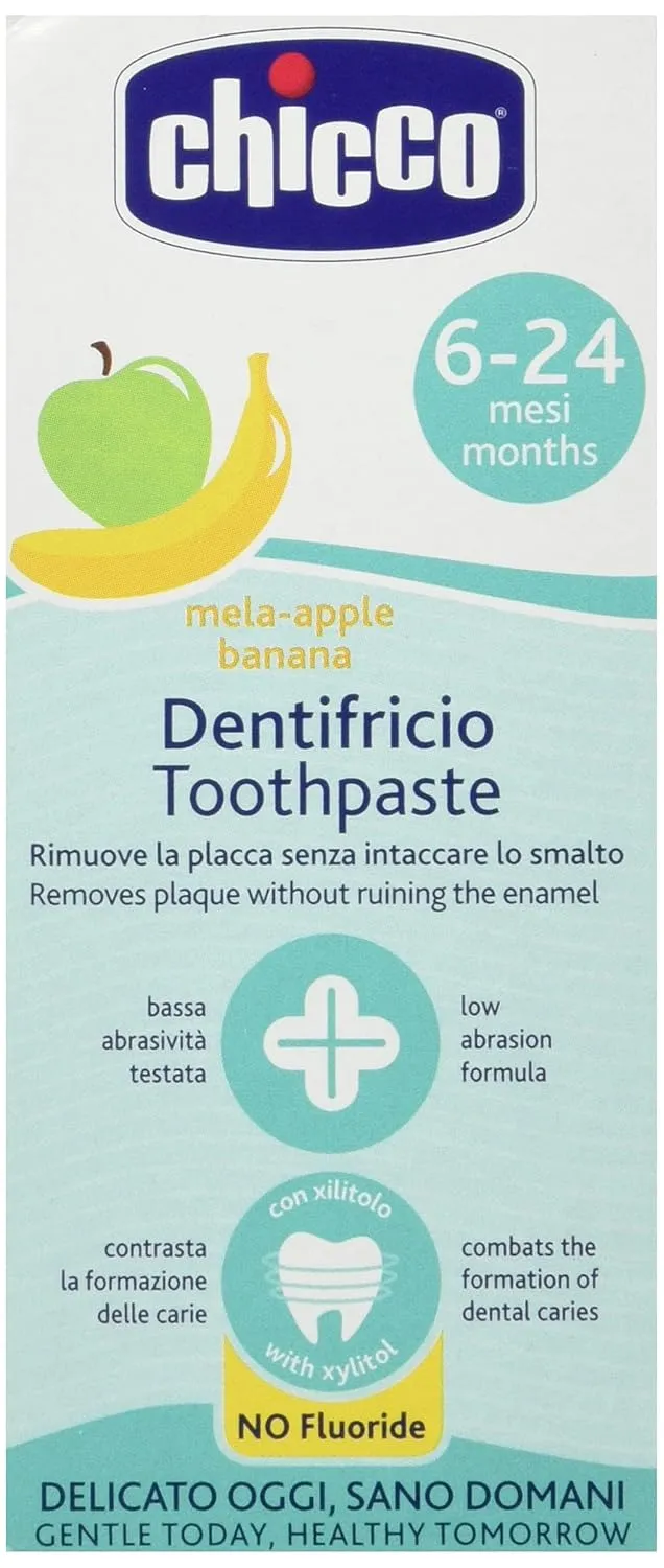 Chicco Toothpaste Apple Banana, 6m , 50ml