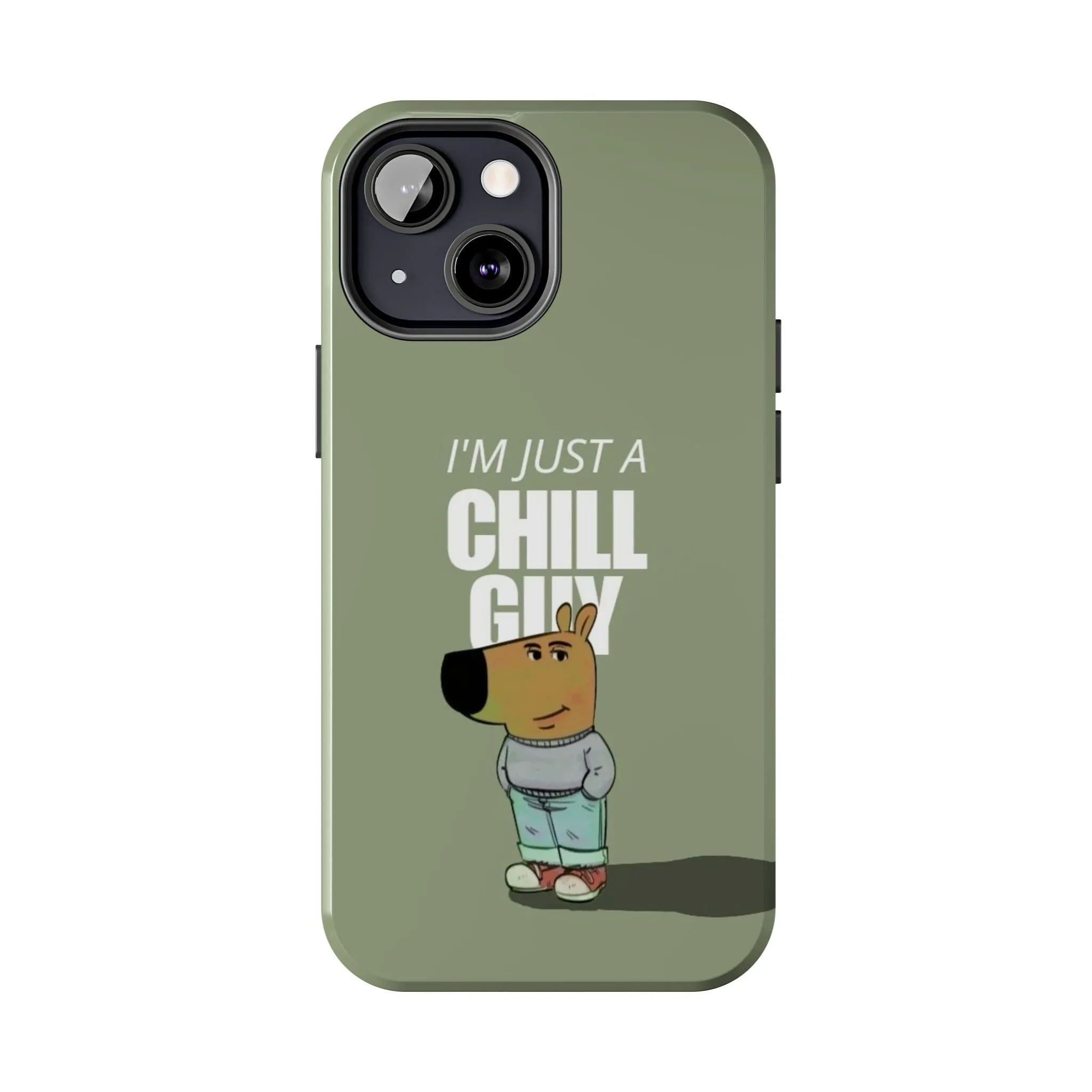 Chill Guy Meme Tough iPhone Cases