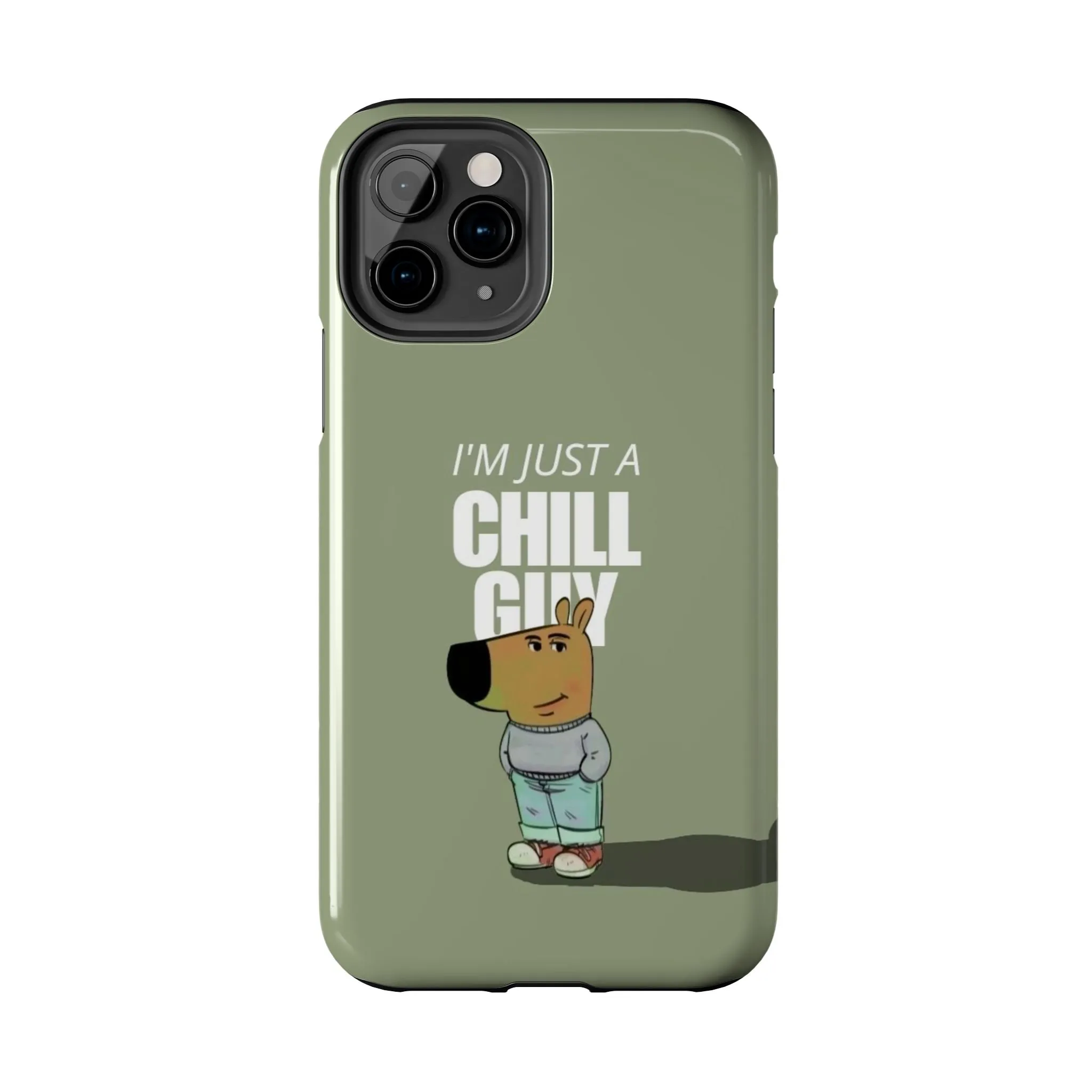 Chill Guy Meme Tough iPhone Cases