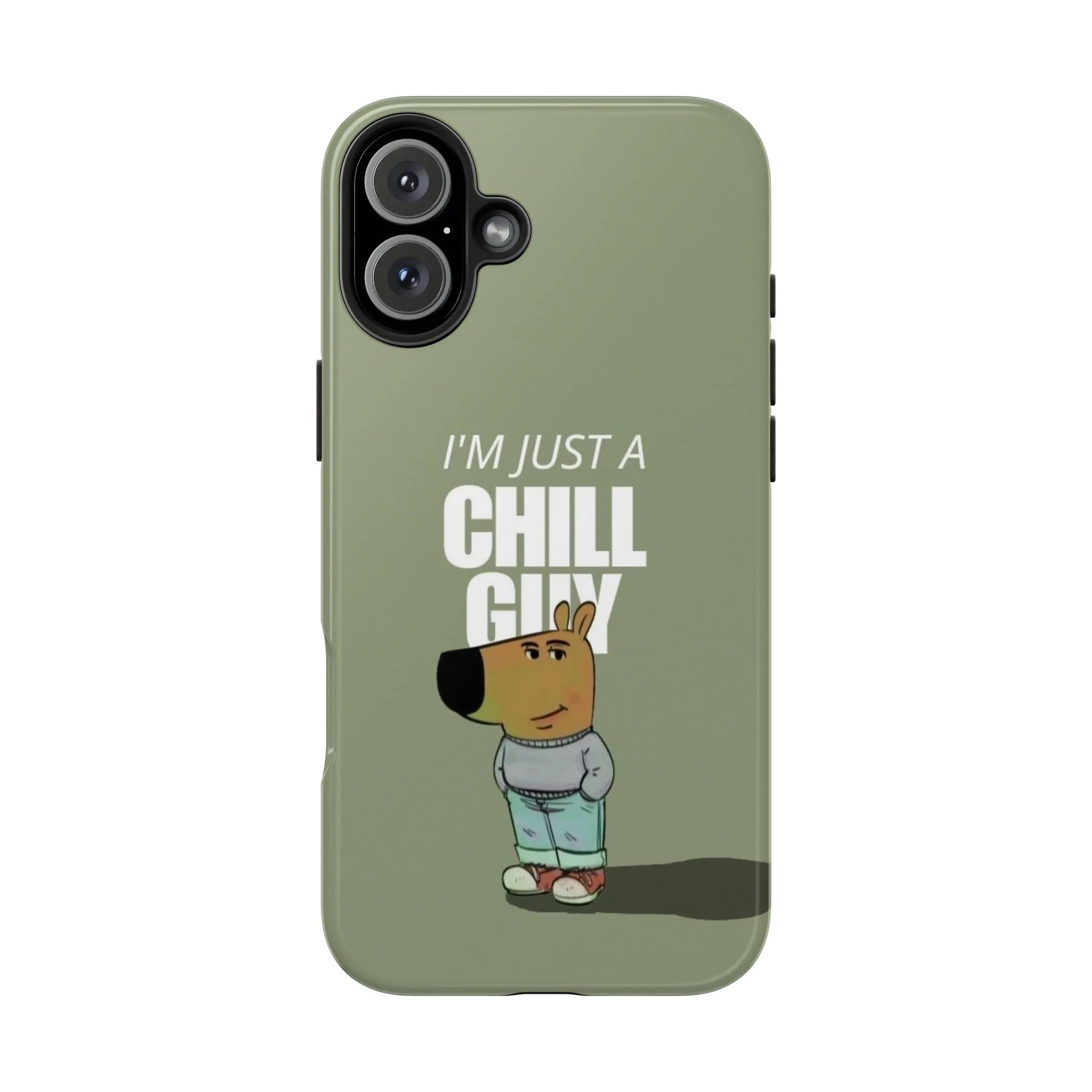 Chill Guy Meme Tough iPhone Cases