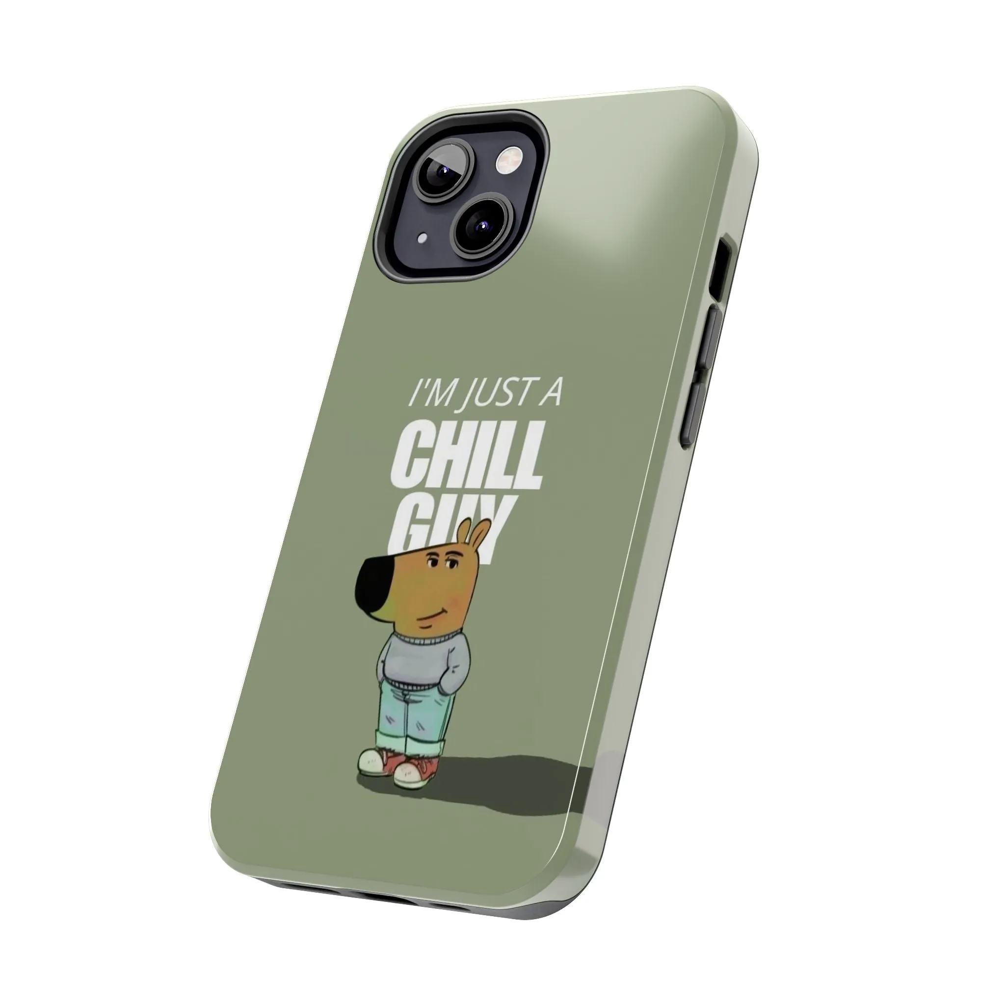 Chill Guy Meme Tough iPhone Cases