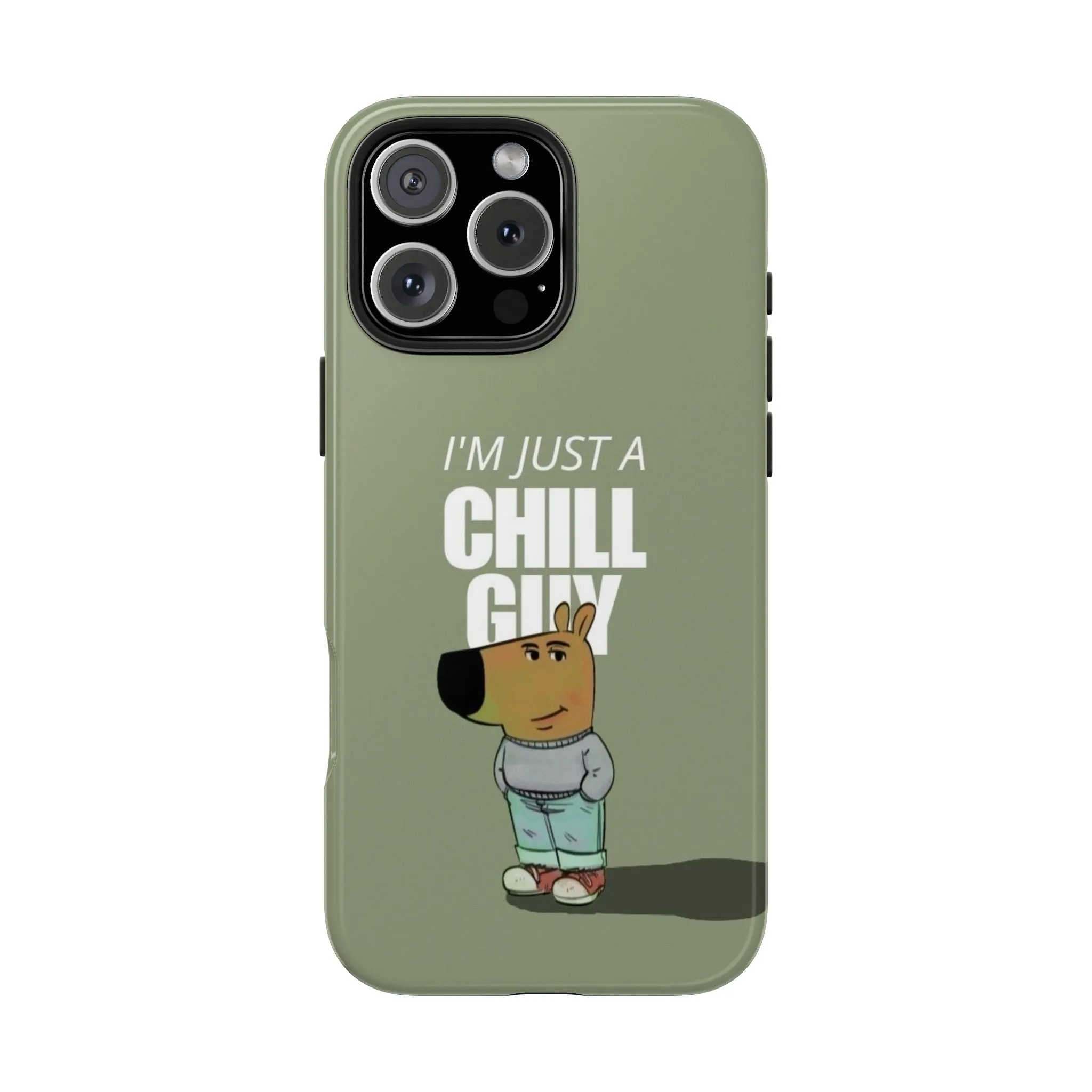 Chill Guy Meme Tough iPhone Cases