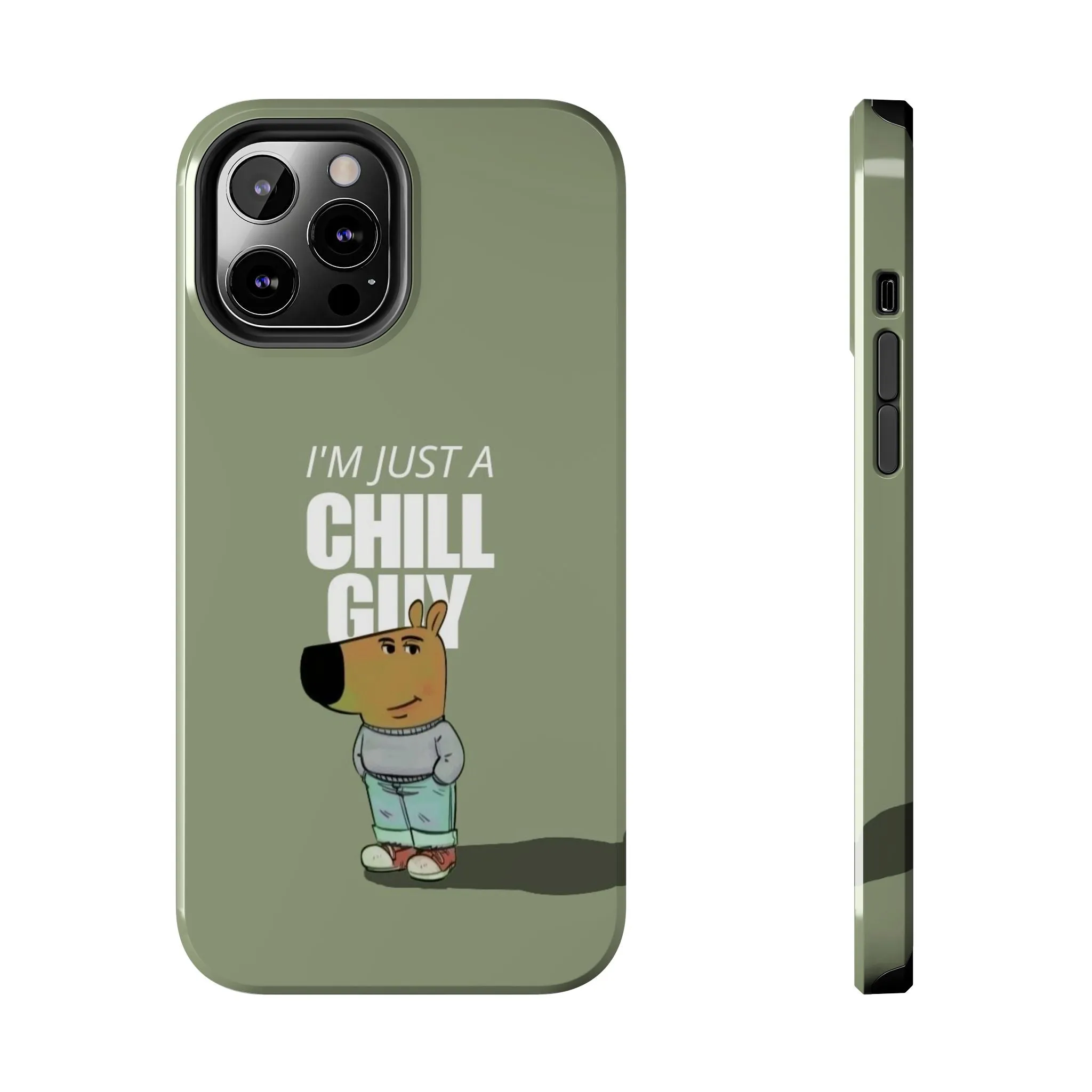 Chill Guy Meme Tough iPhone Cases