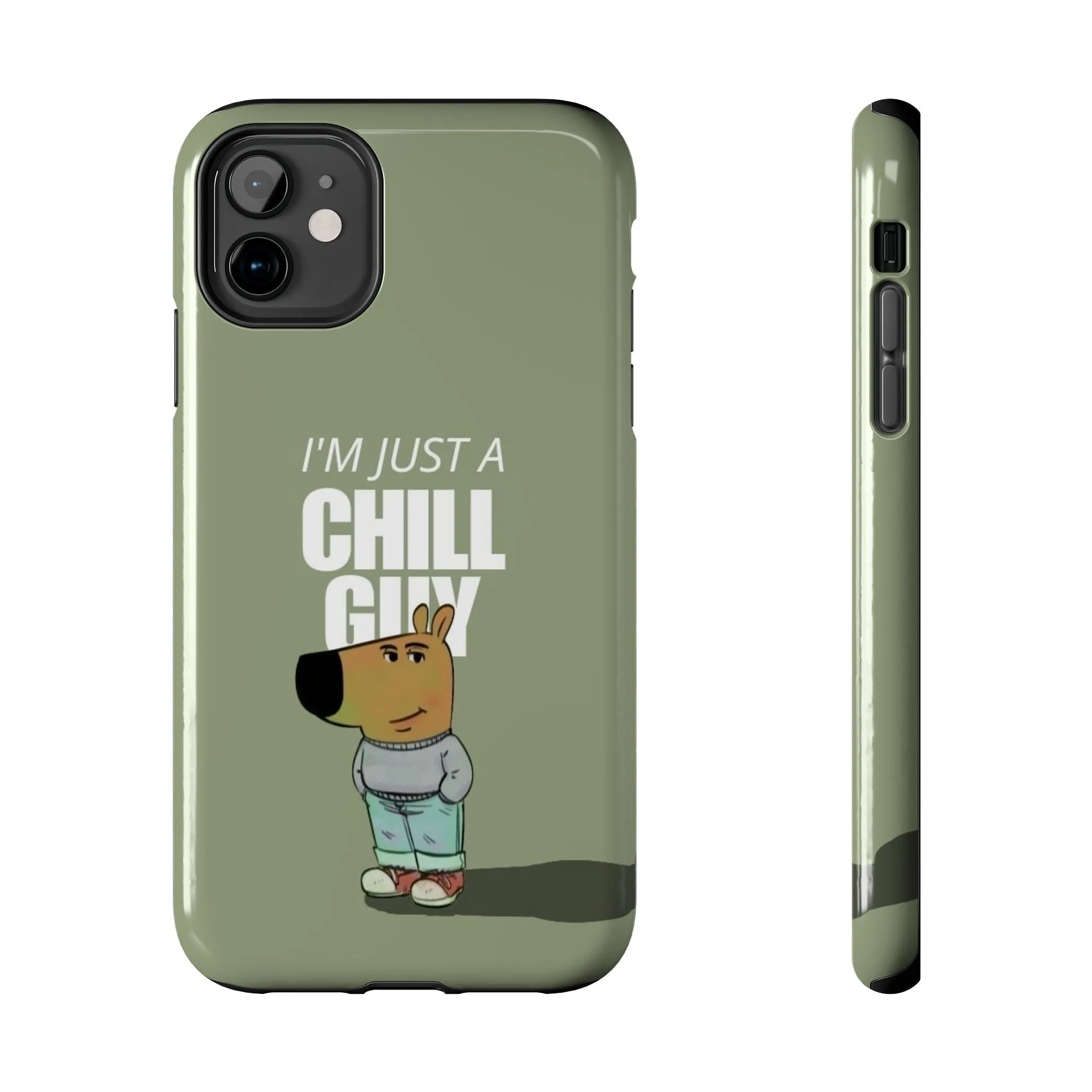 Chill Guy Meme Tough iPhone Cases