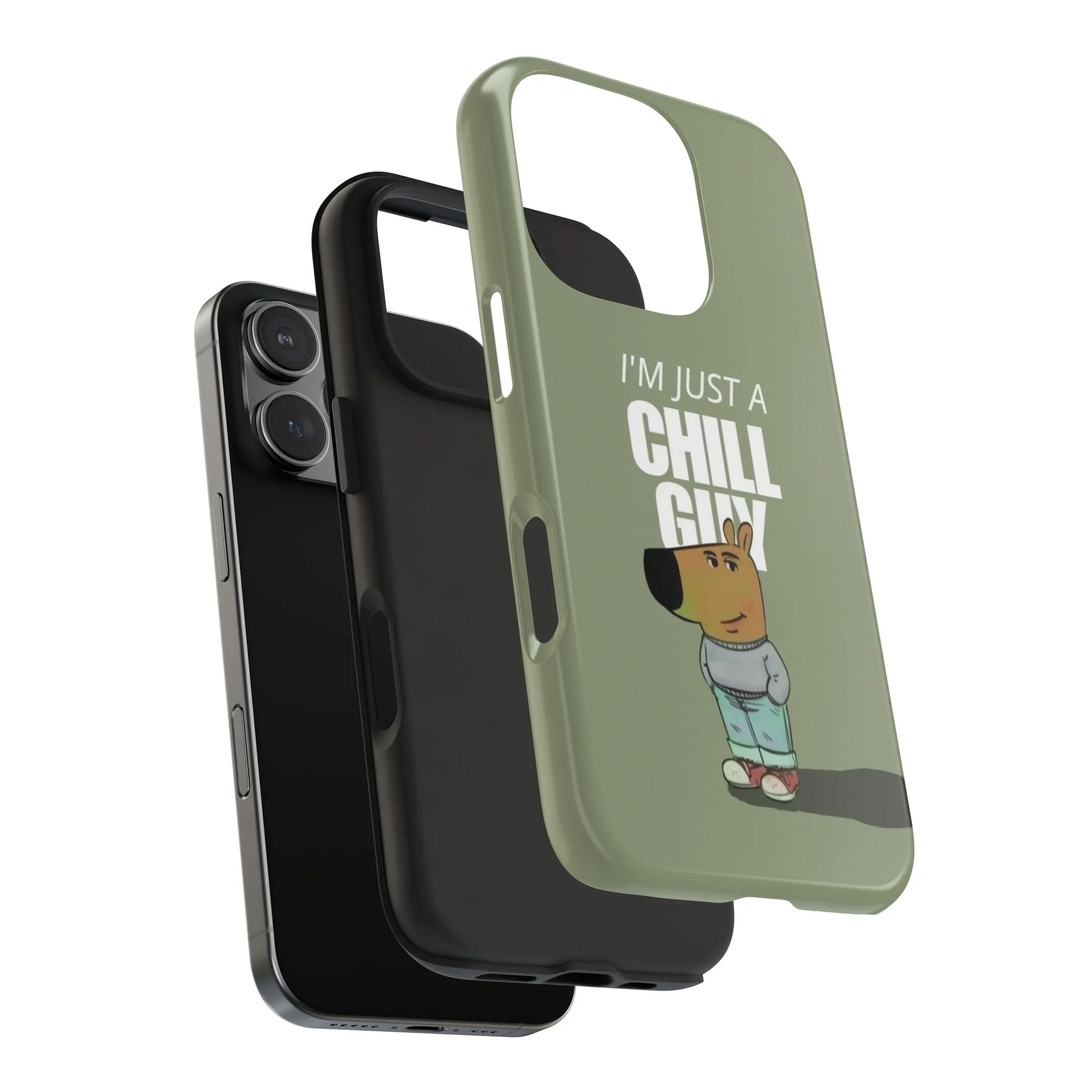 Chill Guy Meme Tough iPhone Cases