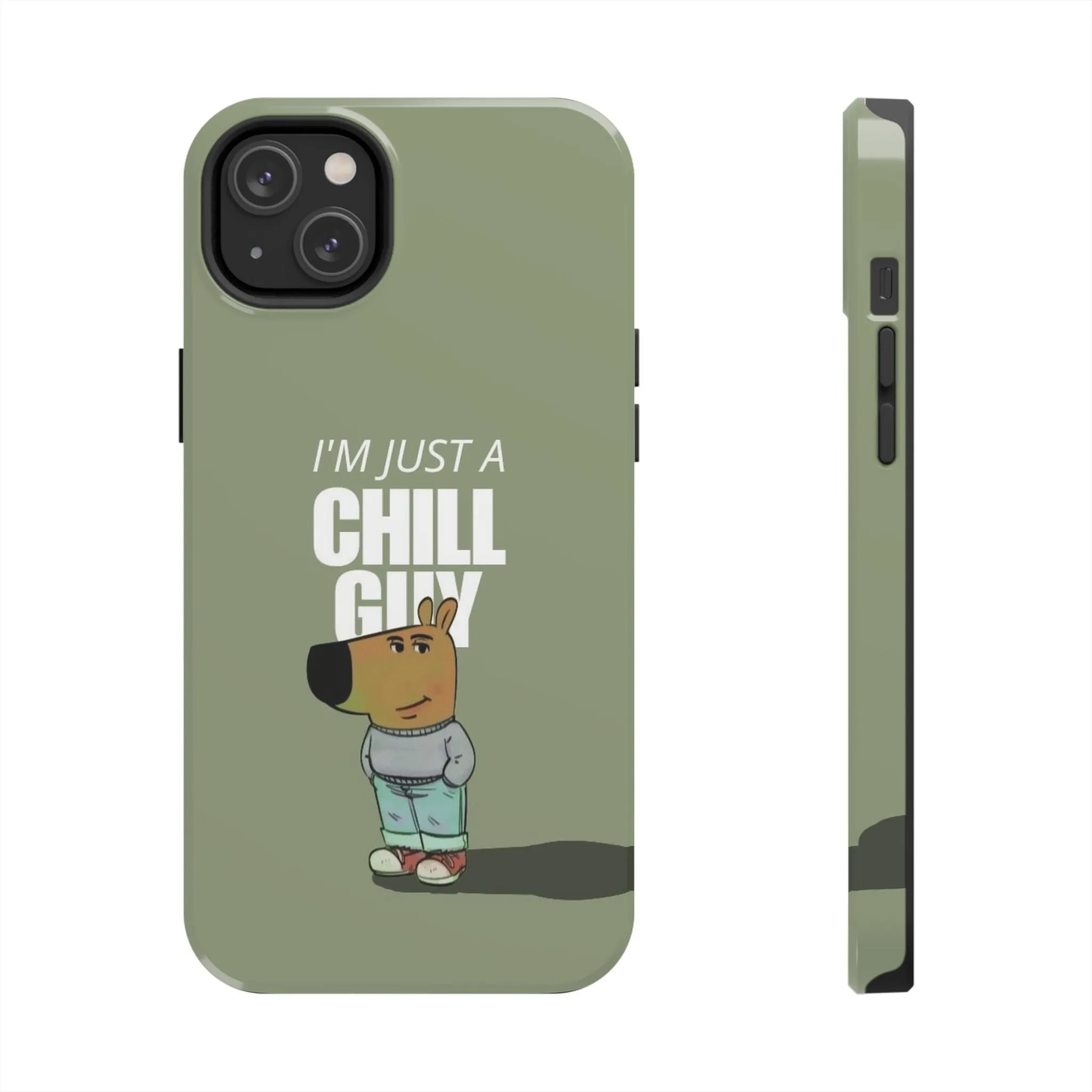 Chill Guy Meme Tough iPhone Cases