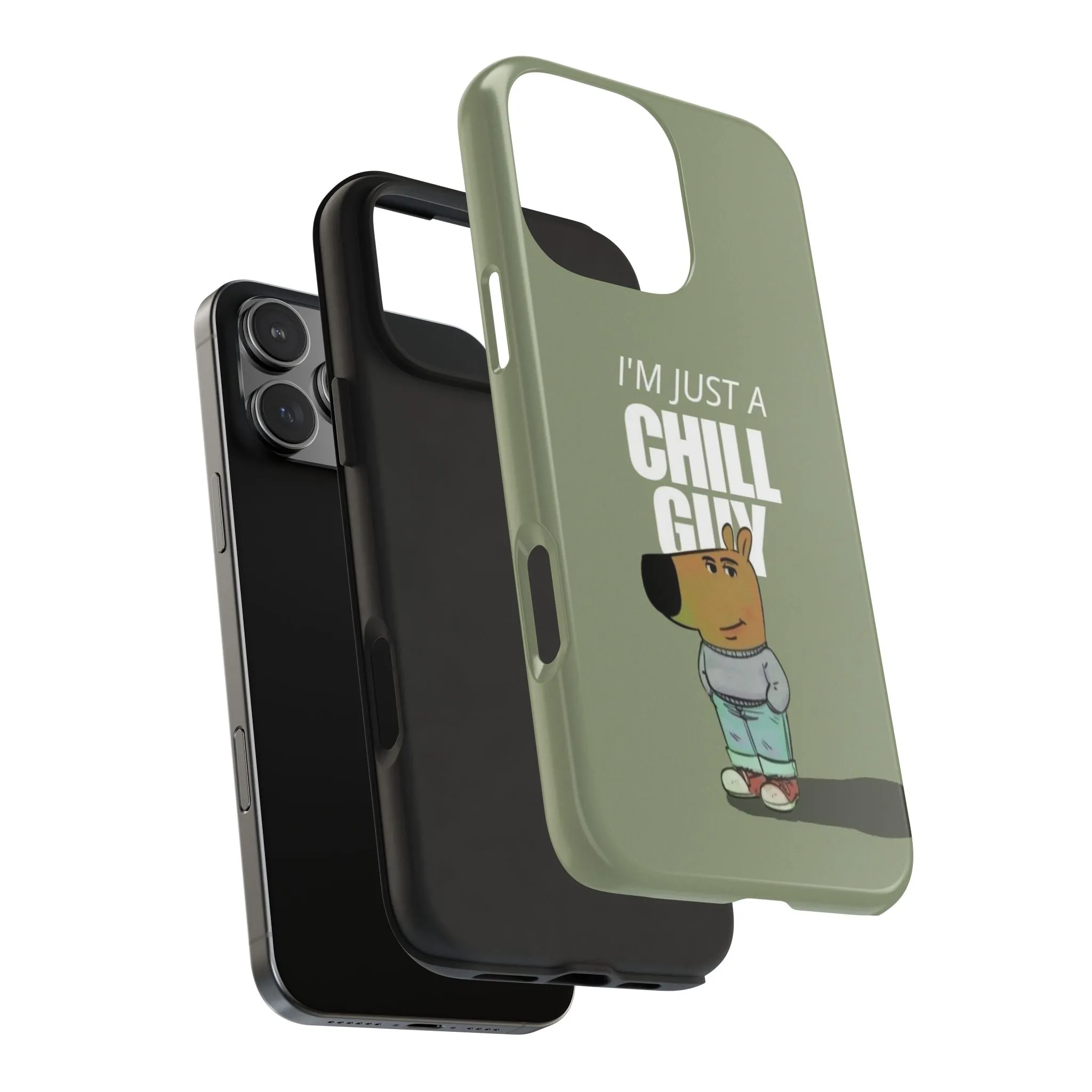 Chill Guy Meme Tough iPhone Cases