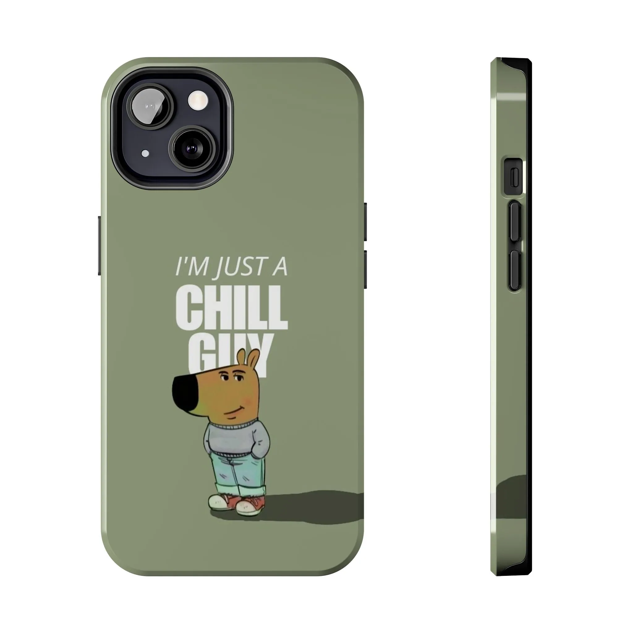 Chill Guy Meme Tough iPhone Cases