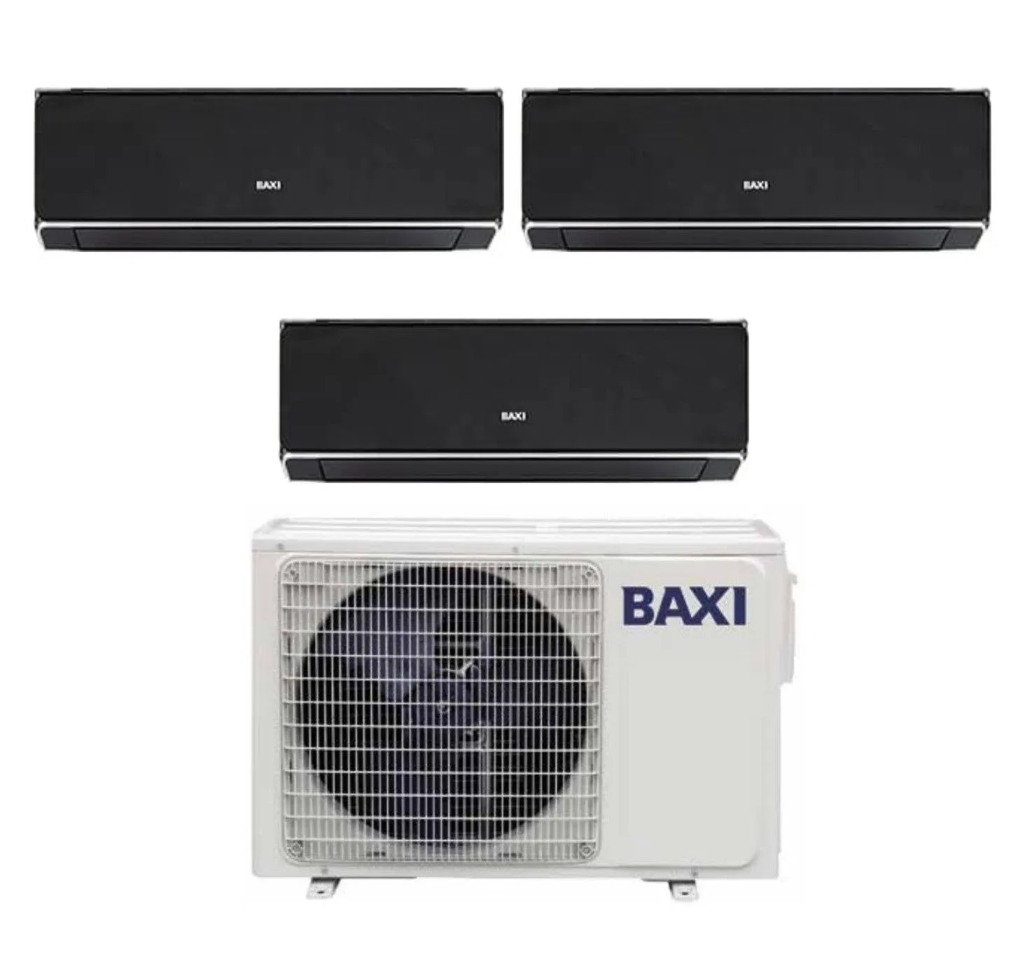 Climatizzatore Condizionatore Baxi Trial Split Inverter Serie HALO NERO 9 9 12 con LSGT70-3M R-32 Wi-Fi Integrato 9000 9000 12000