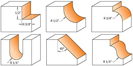 CMT Orange Tool 800.504.11 6-PIECE ROUTER BIT SET