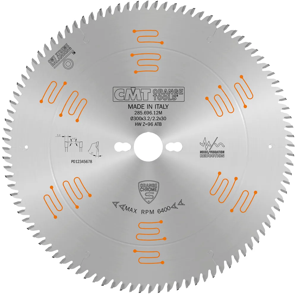 CMT Orange Tools 285.760.48H FINE FINISH 160x0.086”/0.063”x20mm  T=48 ATB