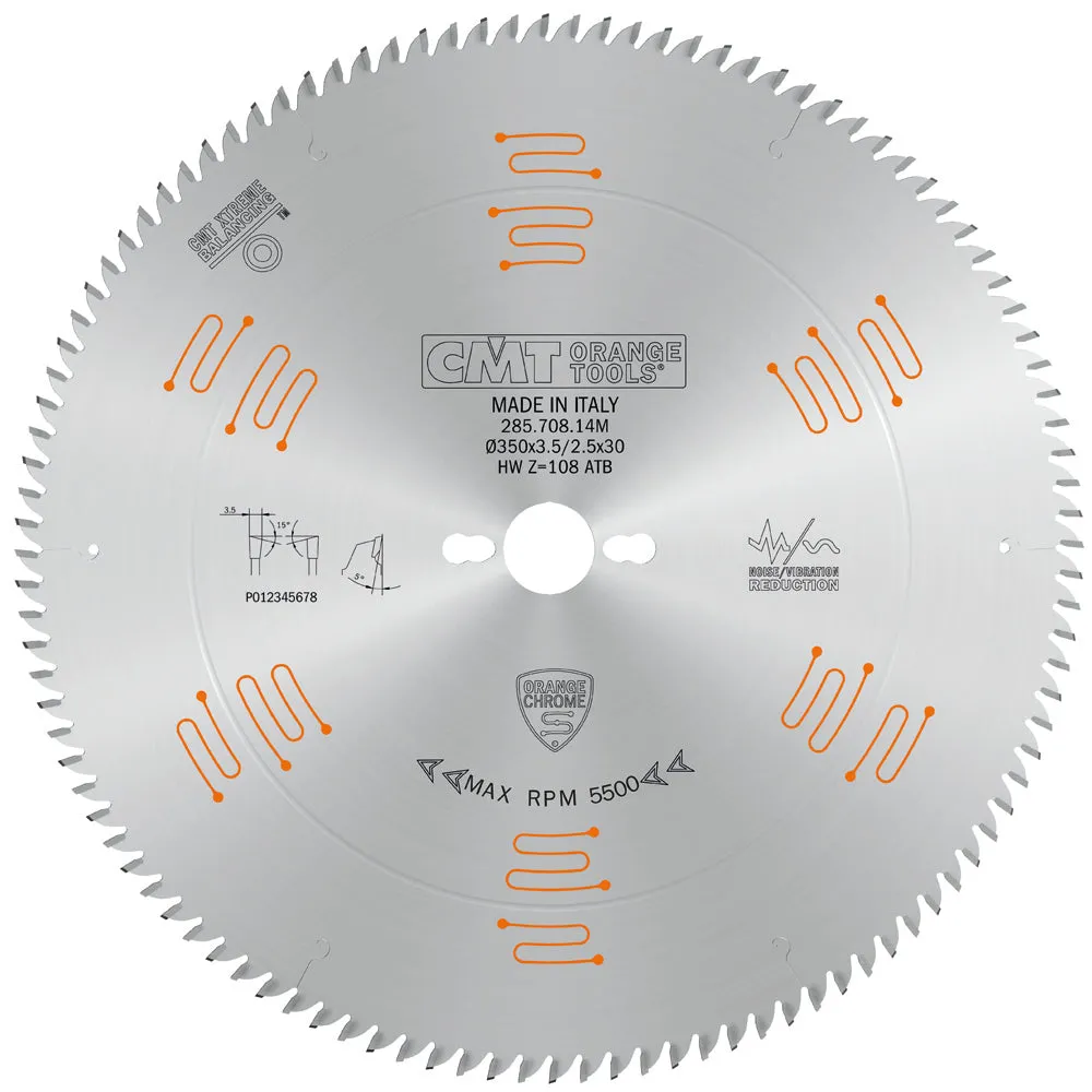 CMT Orange Tools 285.760.48H FINE FINISH 160x0.086”/0.063”x20mm  T=48 ATB