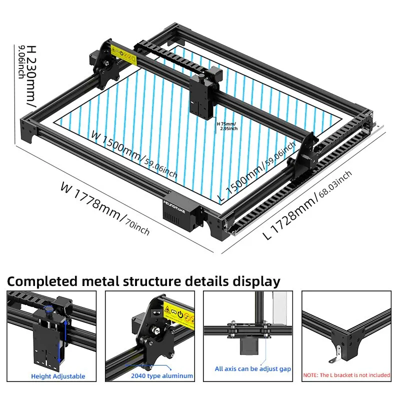 CNC Laser Engraver 160W Air Assist 150x150cm Cnc Router For Wood Cutting Machine Large Laser Cutter Machine Leather