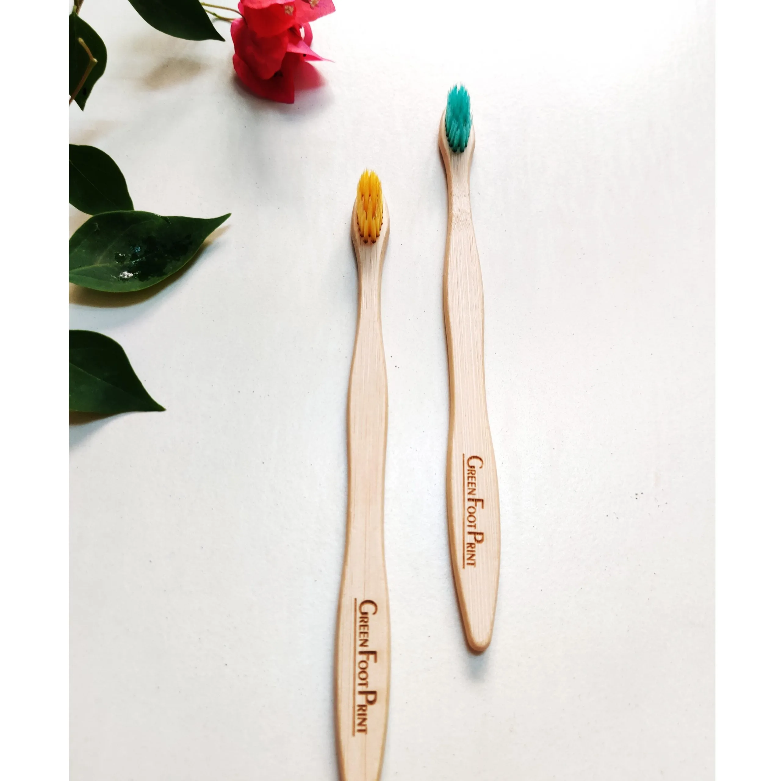 Combo-Bamboo Toothbrush & Bamboo Tongue Cleaner-(2 each)