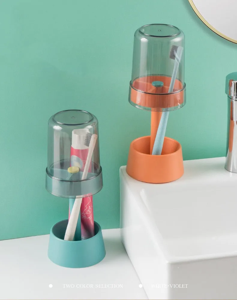 Creative Anti-Dust Protective Toothbrush Holder