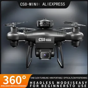 CS8 Mini Drone 4K 6K Double Camera HD Profesional Obstacle Avoidance 360 RC Wide Angle Adjustable ESC RC Quadcopter Toy