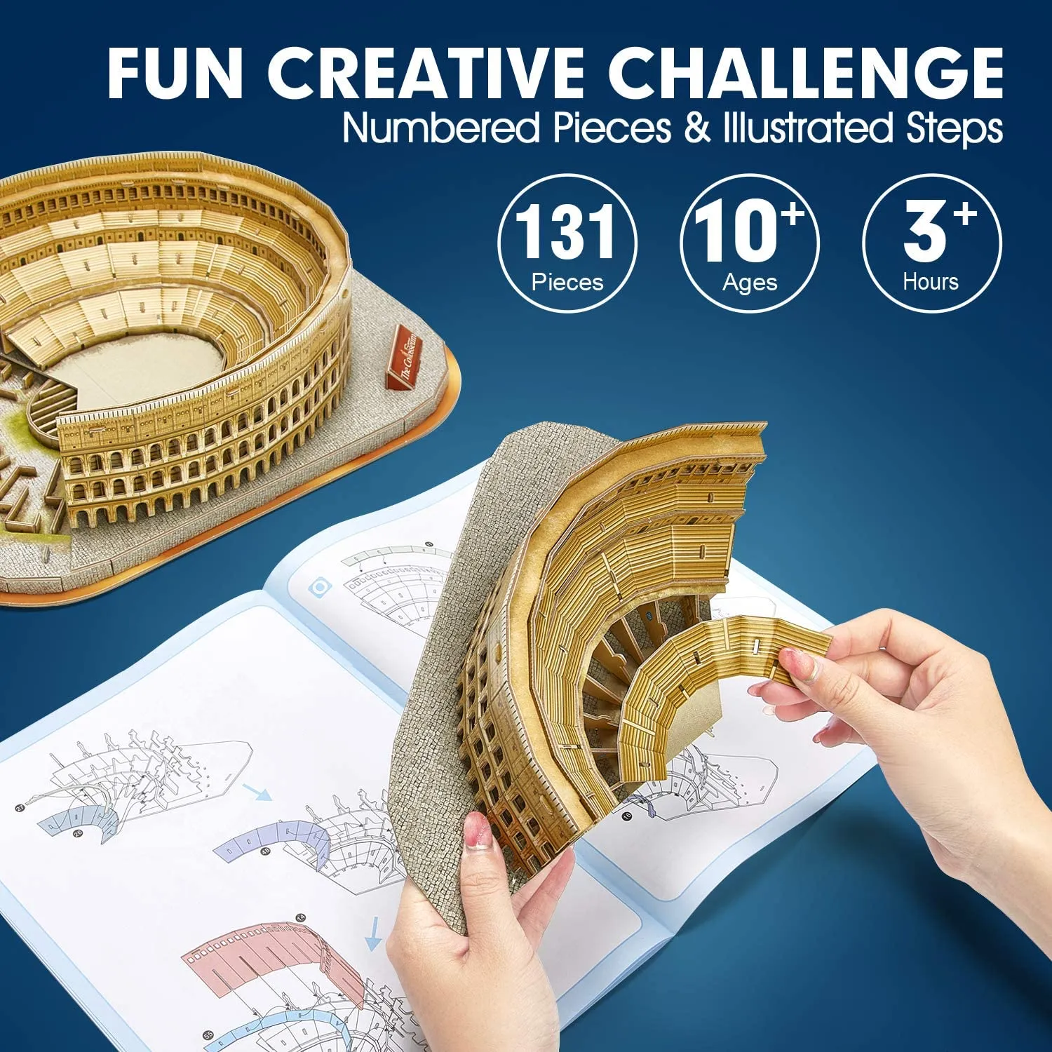 Cubicfun® 3D Puzzles Rome Colosseum Model Kits