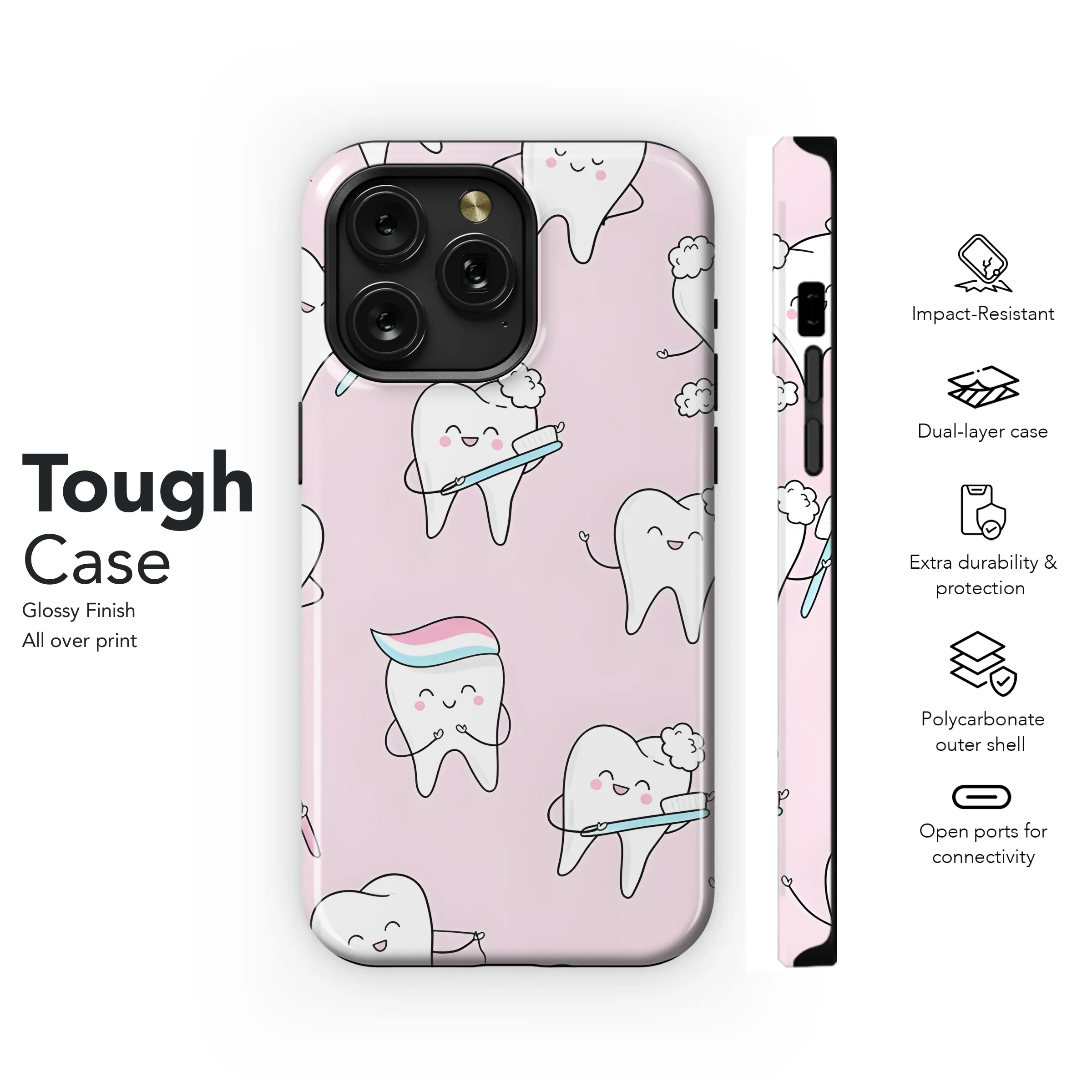 Cute Dental Phone Case iPhone Samsung Cover Pixel 3214