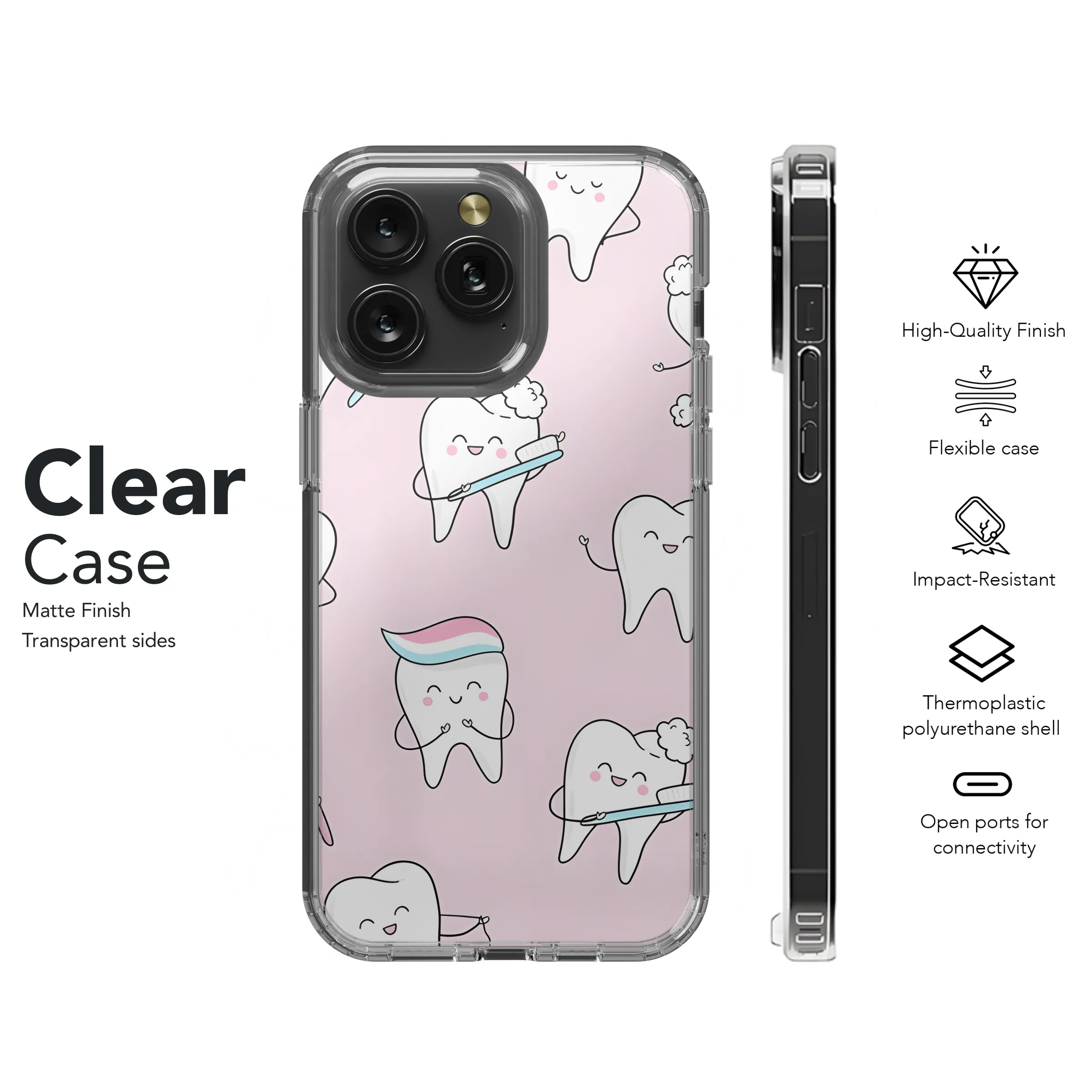 Cute Dental Phone Case iPhone Samsung Cover Pixel 3214