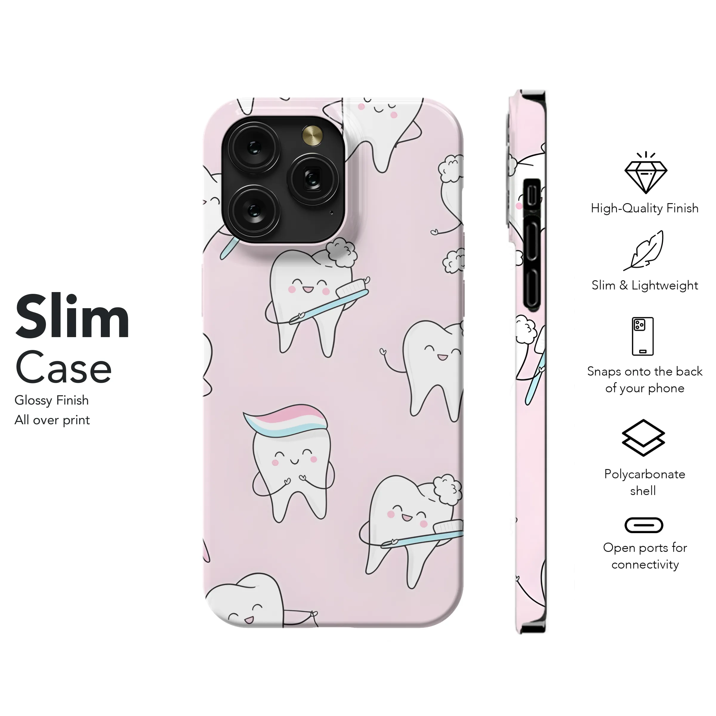 Cute Dental Phone Case iPhone Samsung Cover Pixel 3214