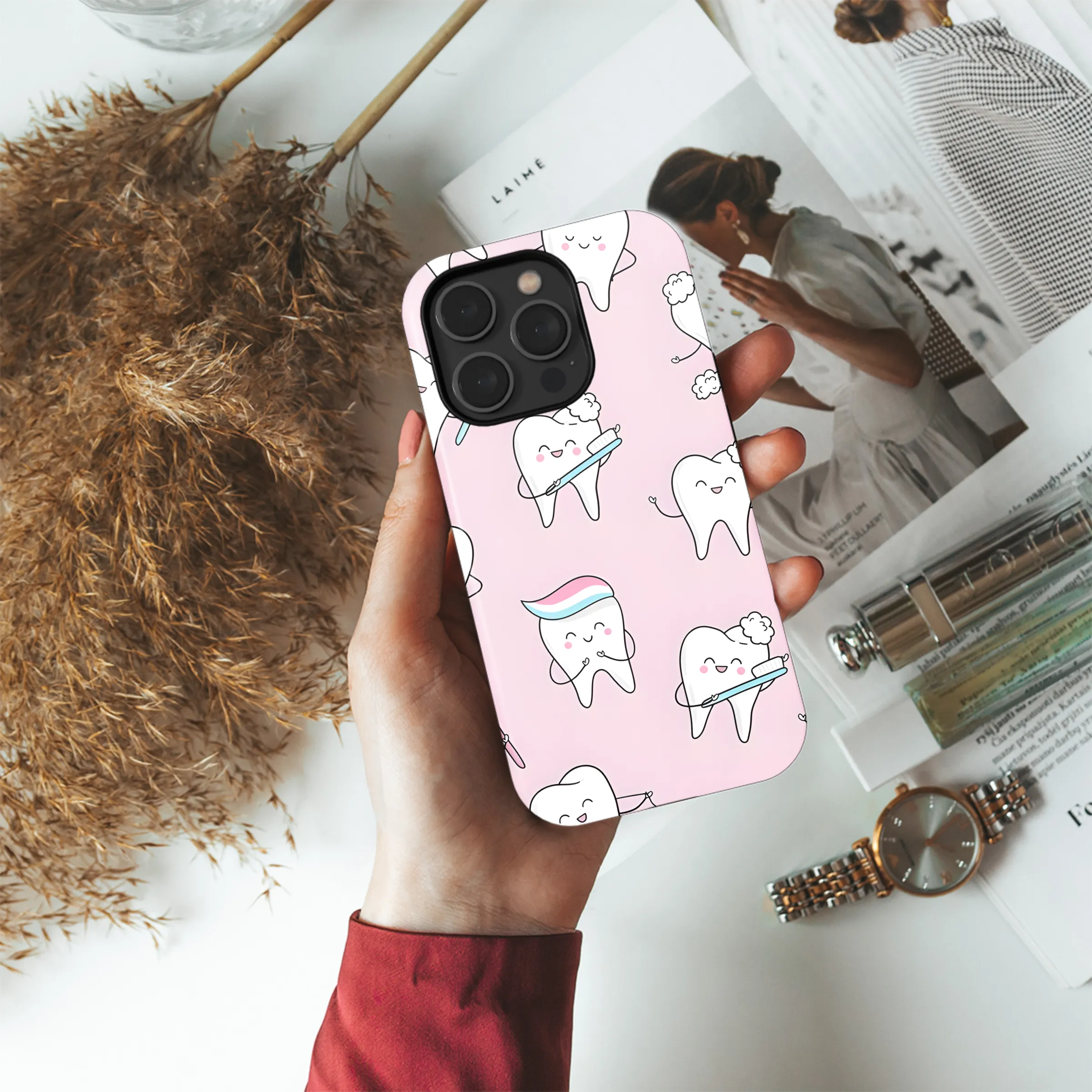 Cute Dental Phone Case iPhone Samsung Cover Pixel 3214