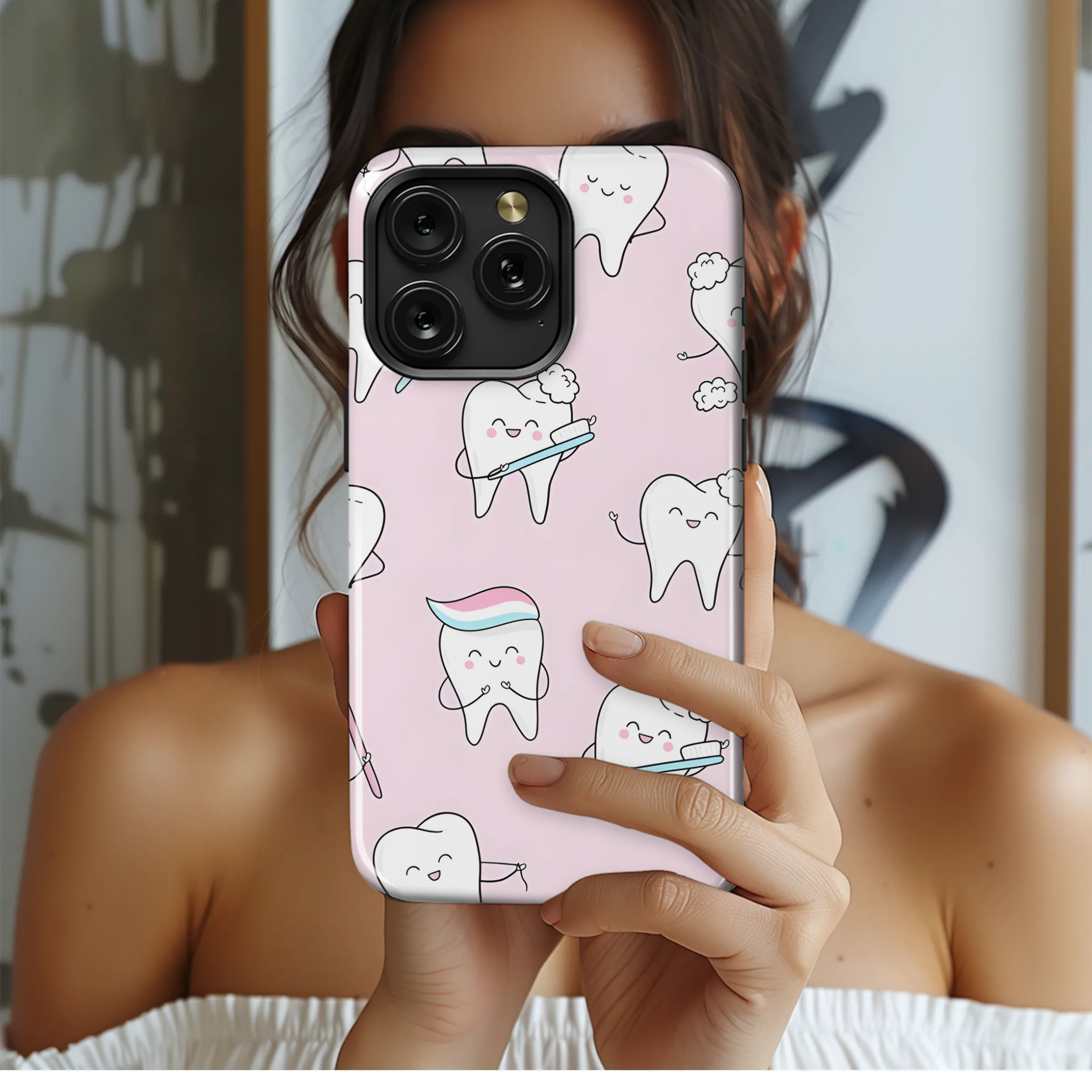 Cute Dental Phone Case iPhone Samsung Cover Pixel 3214