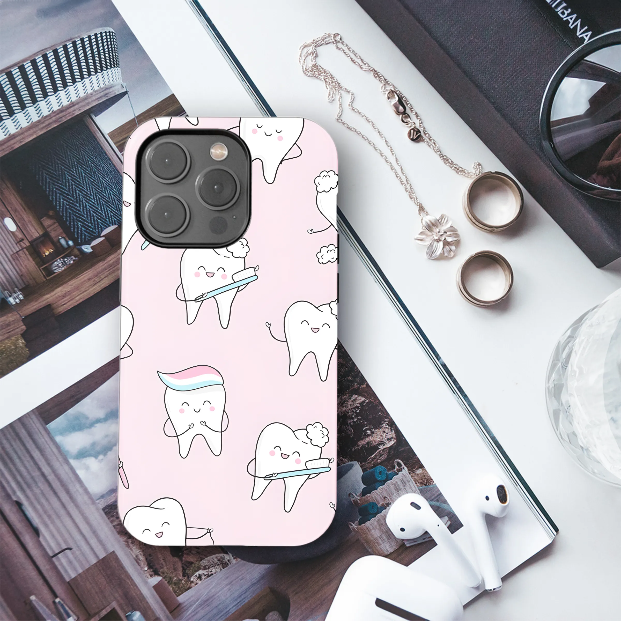 Cute Dental Phone Case iPhone Samsung Cover Pixel 3214