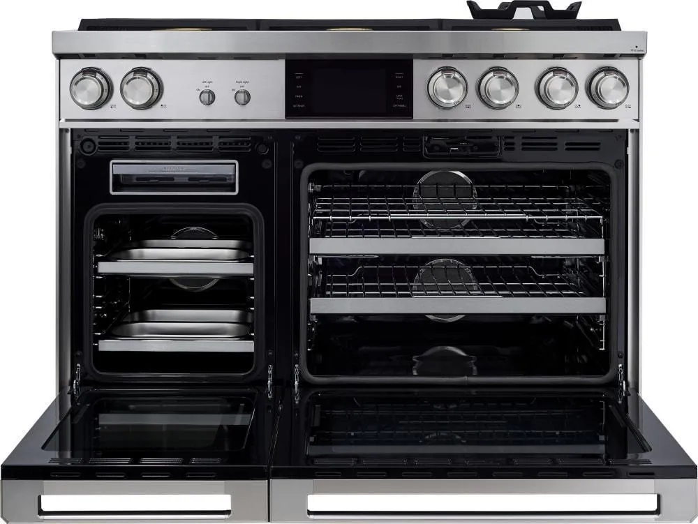 Dacor - 6.6 cu. ft  Dual Fuel Range in Stainless - DOP48M86DLS