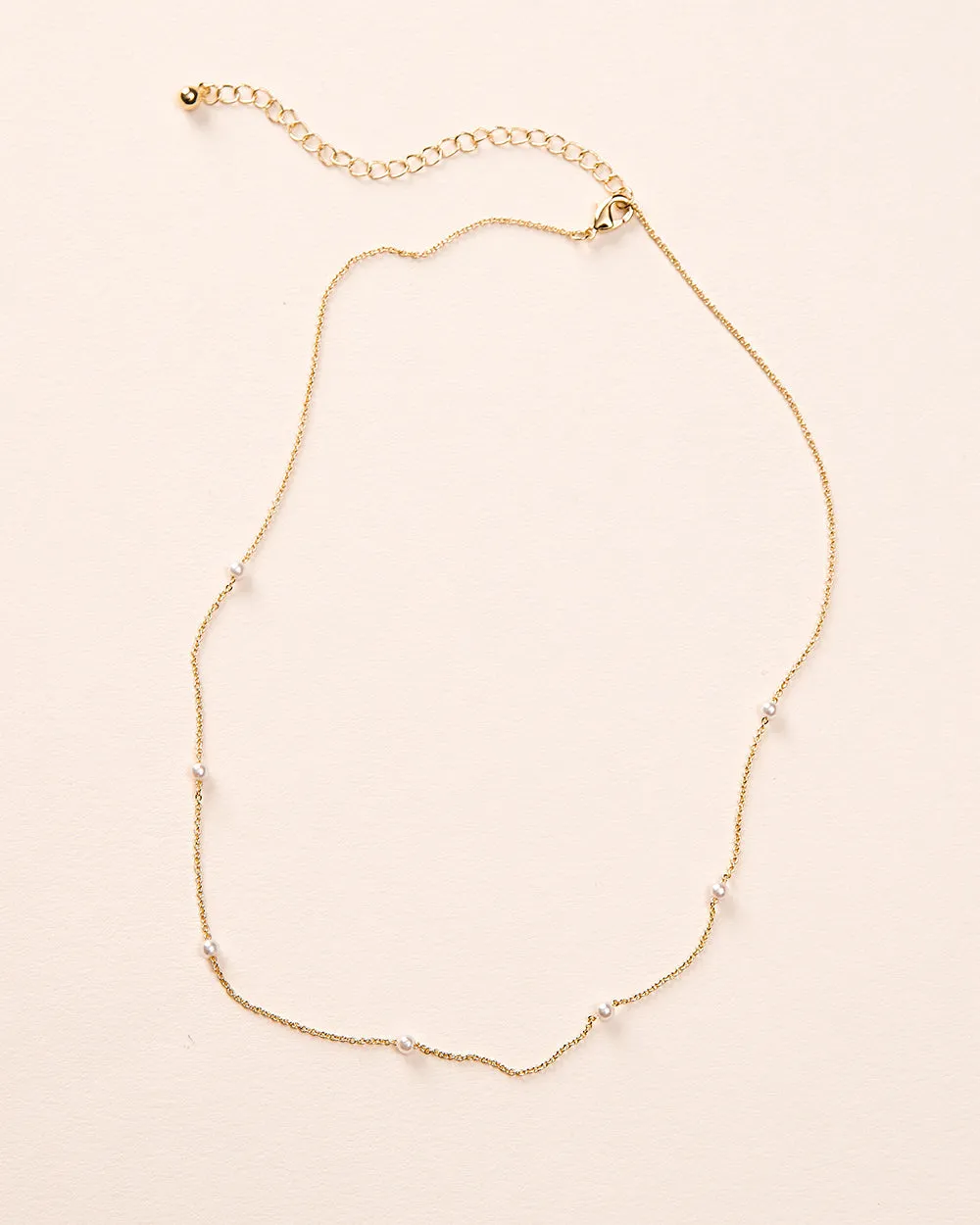 Delicate Scattered Pearl Necklace