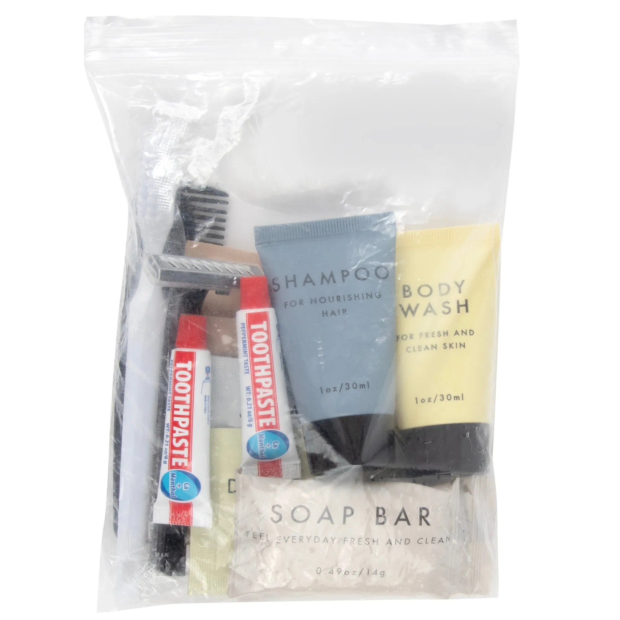 Deluxe 15 Piece Travel Hygiene Kit