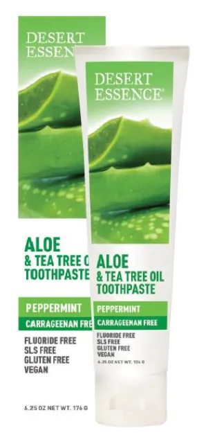 Desert Essence Aloe & Tea Tree Toothpaste Carrageenan Free